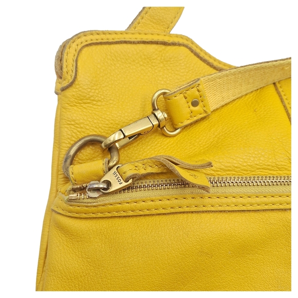 Vintage Y2K Fossil Leather Convertible Erin Foldover Crossbody Bag - Picture 5 of 11